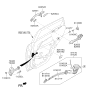 Diagram for Kia Niro EV Door Latch Cable - 81481G5000