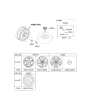 Diagram for Kia Sportage Spare Wheel - 52910C1910