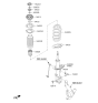 Diagram for Kia Rio Shock And Strut Mount - 546111W000