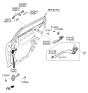 Diagram for Kia Optima Hybrid Door Lock Actuator - 81410D4000