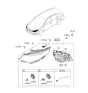 Diagram for Kia Optima Hybrid Headlight - 92102A8570