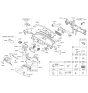 Diagram for 2020 Kia Sorento Steering Column Cover - 84850C6000WK