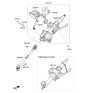 Diagram for Kia Steering Shaft - 56400C5000