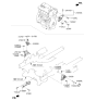 Diagram for Kia Sportage Engine Mount - 216702GGB1