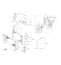 Diagram for Kia Cadenza A/C Condenser Fan - 253803R500