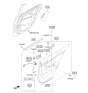 Diagram for 2014 Kia Cadenza Door Handle - 836203R000WK