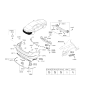 Diagram for Kia Cadenza Bumper Reflector - 924073R500