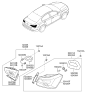 Diagram for 2016 Kia Cadenza Light Socket - 924513R500