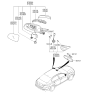 Diagram for 2014 Kia Cadenza Side Marker Light - 876243R500