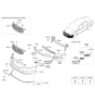 Diagram for Kia Cadenza Air Deflector - 865903R501