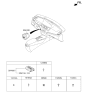 Diagram for 2016 Kia Cadenza Ignition Switch - 954303R900