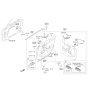 Diagram for 2014 Kia Cadenza Door Handle - 826203R003WK
