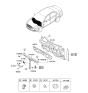 Diagram for Kia Cadenza Horn - 966103R200