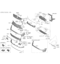 Diagram for Kia Sportage Grille - 86350DWEA0