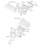 Diagram for Kia Exhaust Manifold - 285103CLB0