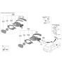 Diagram for 2020 Kia Sorento Side Marker Light - 87613C5000