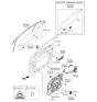 Diagram for Kia Sorento Window Motor - 82460C5100