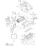 Diagram for Kia Sedona Engine Cover - 2924039600