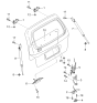 Diagram for Kia Sedona Tailgate Lock - 0K70C62350