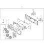 Diagram for Kia Sedona Blower Control Switches - 1K52Y61190