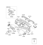 Diagram for Kia Forte Steering Column Cover - 848501M000WK
