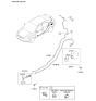 Diagram for Kia Fuel Door Release Cable - 815901M200