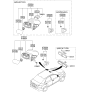 Diagram for Kia Rio Car Mirror - 851011M000