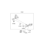 Diagram for Kia Axle Beam Mount - 551601M000