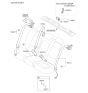 Diagram for 2011 Kia Forte Koup Seat Belt - 898301M800WK