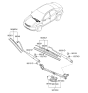 Diagram for Kia Wiper Arm - 983201M000