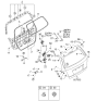Diagram for 2005 Kia Sorento Tailgate Lock - 812303E000