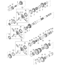 Diagram for 2003 Kia Sorento Input Shaft Bearing - 432293C000
