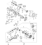 Diagram for 2005 Kia Sorento Transfer Case Output Shaft Snap Ring - 527664A200