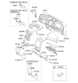 Diagram for 2010 Kia Sorento Steering Column Cover - 848502P200VA