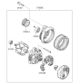 Diagram for Kia Sorento Alternator Bearing - 373422G100