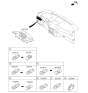 Diagram for 2012 Kia Sorento Dimmer Switch - 932202P000VA