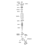 Diagram for Kia Sorento Shock And Strut Mount - 546102P000