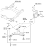 Diagram for 2011 Kia Sorento Control Arm - 545011U000