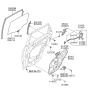 Diagram for Kia Sorento Window Motor - 834501U000