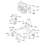 Diagram for Kia Sorento Transmission Mount - 218302P400