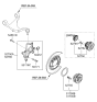 Diagram for Kia Axle Beam Mount - 552572P000