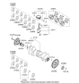 Diagram for Kia Crankshaft Gear - 231213C400