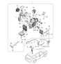 Diagram for Kia Blower Motor Resistor - 972354D000