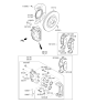 Diagram for 2019 Kia Sedona Brake Pad Set - 58101A9A00