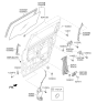 Diagram for 2015 Kia Sedona Window Regulator - 83403A9000