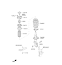 Diagram for Kia Strut Bearing - 54612A9100
