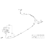 Diagram for 2015 Kia Sedona Parking Brake Cable - 59750A9000