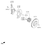 Diagram for 2016 Kia Sedona Wheel Bearing - 51750A9000