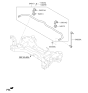 Diagram for Kia Sedona Sway Bar Bracket - 54814A9000