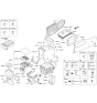 Diagram for Kia Sedona Center Console Base - 84621A9000BND